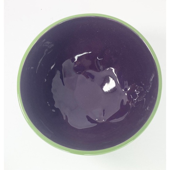 Dept. 56 A Time To Celebrate, Ceramic Glazed Grape Open Compote Bowl 7 3/4” RARE - Picture 5 of 7